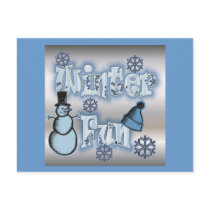 Winter Fun postcards by sharpcreations Winter Fun postcards
