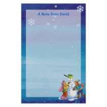 Winter fun Stationery by Kidsplanet Winter fun Stationery