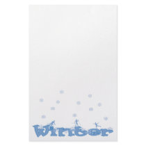 Winter Fun Stationery by PurelyTextual Winter Fun Stationery