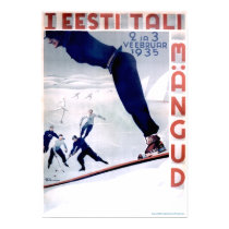 Winter Games Poster posters by Vintage_Estonia Winter Games Poster posters