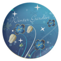 winter garden dinner plates