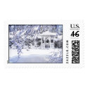 Winter Gazebo postage by TLphoto Winter Gazebo postage