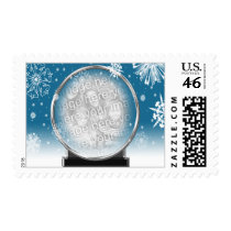 Winter Globe Add A Photo Postage postage