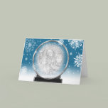 Winter Globe Greeting Card Template