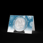 Winter Globe Greeting Card Template