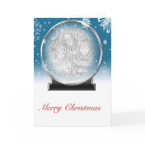 Winter Globe Greeting Card Template - Customized