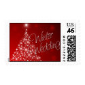 Winter Glow • Winter Wedding postage