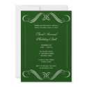 Winter green flourish elegant corporate holiday invitations by FidesDesign Winter green flourish elegant corporate holiday invitations