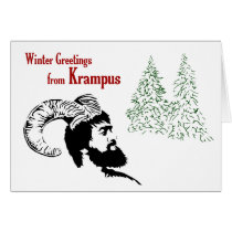 Winter Greetings from Krampus cards