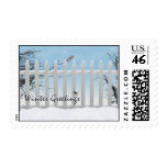 Winter greetings stamps