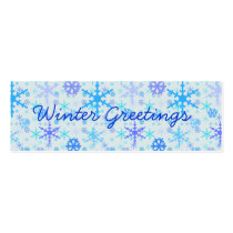 Winter Greetings Snowflake Gift Tags