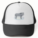 winter grey wolf hats