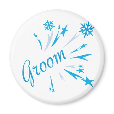 Winter GroomTees and Gifts Fridge Magnet