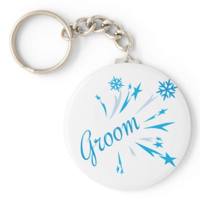 Winter GroomTees and Gifts Key Chain