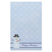 Winter Happy Holidays Snowman Stationery stationery