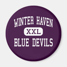 Winter Haven - Blue Devils - High - Winter Haven Fridge Magnet