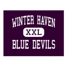 Winter Haven - Blue Devils - High - Winter Haven Post Cards