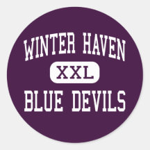 Winter Haven - Blue Devils - High - Winter Haven Round Stickers