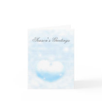 Winter heart greeting cards