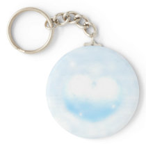 Winter heart key chains