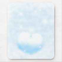 Winter heart mouse mat