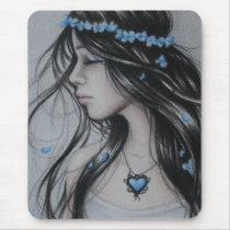 Winter Heart Mousepad mousepads