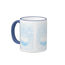 Winter heart coffee mug