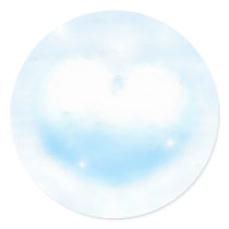 Winter heart stickers