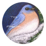 WINTER HOLIDAY BLUE BIRD STICKER WINTER HOLIDAY BLUE BIRD STICKER
