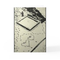 Winter Holiday Card: "Heartprints in the Snow" by BeLovedCards Winter Holiday Card: "Heartprints in the Snow"
