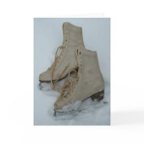 Winter Holiday Card: "Ice Skates in Snow" by BeLovedCards Winter Holiday Card: "Ice Skates in Snow"