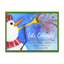 Winter Holiday Party Invitation postcards