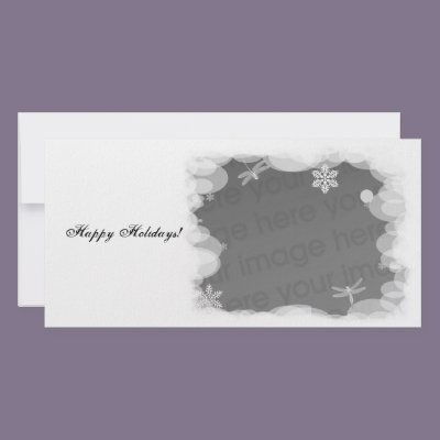 Winter Holiday Template Photo Card Template by Occitania