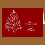 Winter Holiday Thank You Card cards