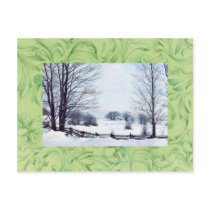Winter Holiday Winter postcard-see back