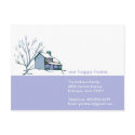 Winter Home Moving Announcement postcards by KrispysKingdom Winter Home Moving Announcement postcards