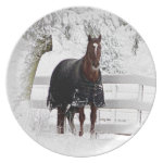 Winter Horse plate