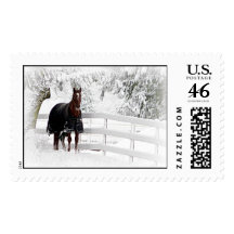 Winter Horse Stamps