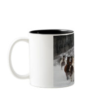 Winter Horses Mug by ktkitkat30 Winter Horses Mug