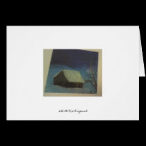 Winter house. cards