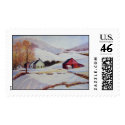 Winter House in the Hills- stamps