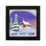 Winter Housewarming: Snowy Home Sweet Home Jewelry Box