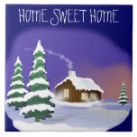 Winter Housewarming: Snowy Home Sweet Home Tile