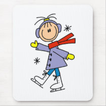 Winter Ice Skating mousepads by stick_figures Winter Ice Skating mousepads
