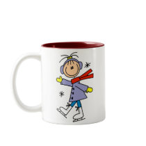 Winter Ice Skating mugs