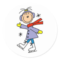 Winter Ice Skating stickers by stick_figures Winter Ice Skating stickers