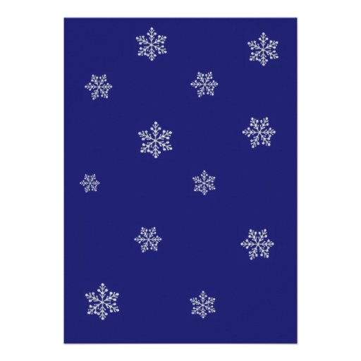 Winter in Paris Birthday Invite indigo