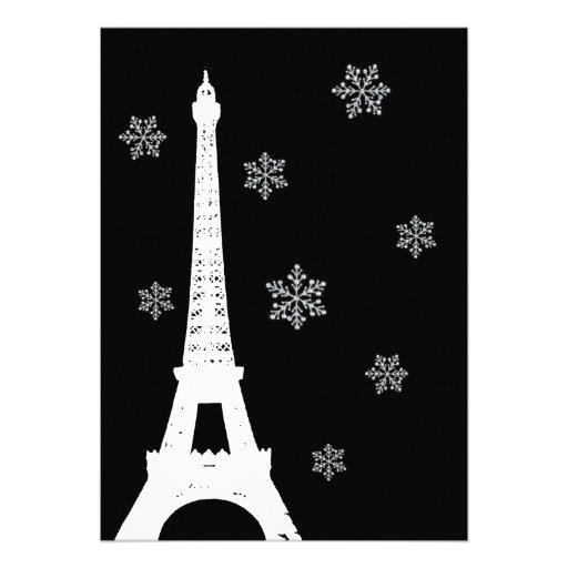 Winter in Paris Rehearsal Dinner Invitation