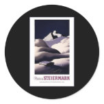 Winter In Steiermark Round Sticker