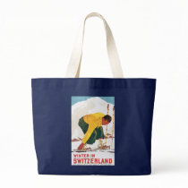 Winter in Switzerland Canvas Bags